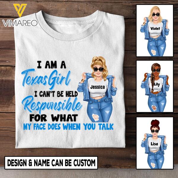 PERSONALIZED TEXAS GIRL TNTQ1808