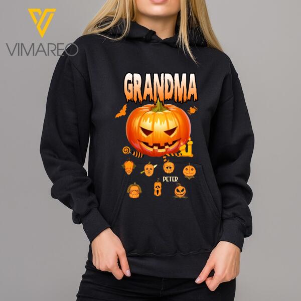 PERSONALIZED YOUR TITLE GRANMA HALLOWEEN HOODIE TSHIRT PRINTED NEY168Q