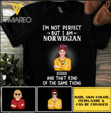 PERSONALIZED NORWEGIAN GIRL TSHIRT TNDT2308