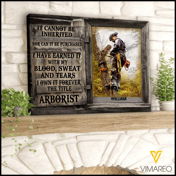 Custom Canvas Prints Personalized Gifts Arborist Tittle Wall Art Decor