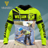 Personalized Roofer Hoodie Printed AUG-DT26