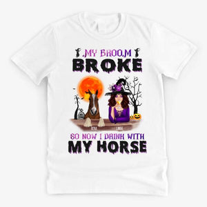 PERSONALIZED HORSE LADY HALLOWEEN SHIRT
