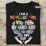 NOVEMBER GIRL YOU SHOULD SEE MY HEART TSHIRT NEY14