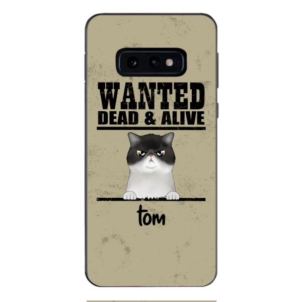 wanted cats personailized phone case print 3d for cat lover