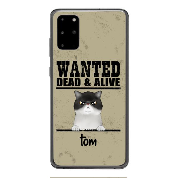 wanted cats personailized phone case print 3d for cat lover