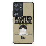 wanted cats personailized phone case print 3d for cat lover
