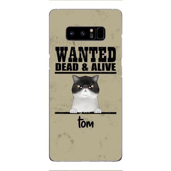 wanted cats personailized phone case print 3d for cat lover