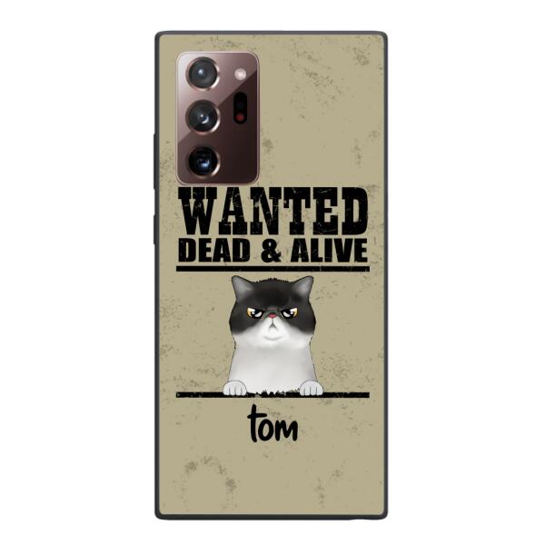 wanted cats personailized phone case print 3d for cat lover