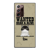 wanted cats personailized phone case print 3d for cat lover