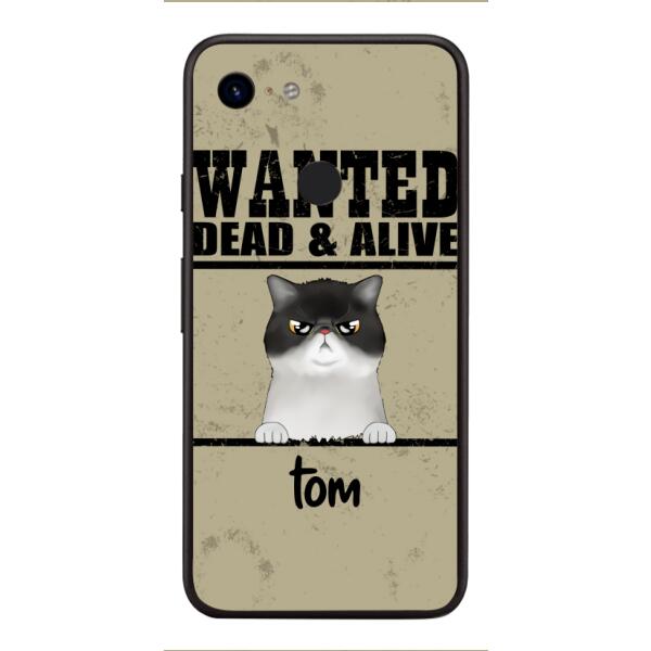 wanted cats personailized phone case print 3d for cat lover
