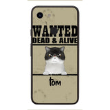 wanted cats personailized phone case print 3d for cat lover