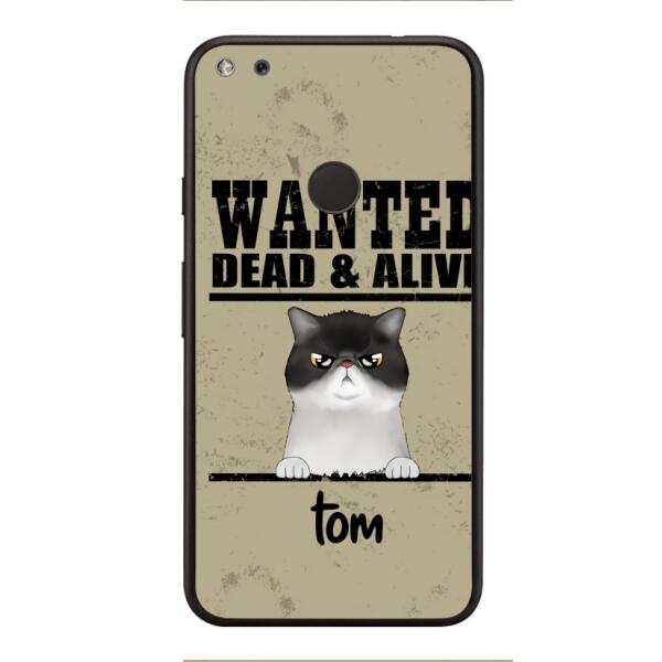 wanted cats personailized phone case print 3d for cat lover