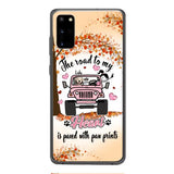 Personalized Dog In Road To Your Heart Phone Case JUL-MA02