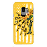 CUSTOMIZED GRANDMA MOTHER PERSONALIZED NICKNAME SUNFLOWER PHONE CASE TNMA