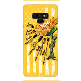 CUSTOMIZED GRANDMA MOTHER PERSONALIZED NICKNAME SUNFLOWER PHONE CASE TNMA