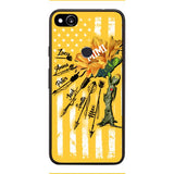 CUSTOMIZED GRANDMA MOTHER PERSONALIZED NICKNAME SUNFLOWER PHONE CASE TNMA