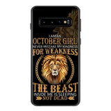 Personalized October Girl Phone Case AUG-MQ05