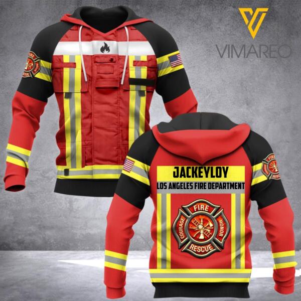 Personalized Fire Department Hoodie 3D Printed OCT-HQ05