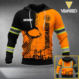 Personalized Ironworker Hoodie 3D Printed OCT-MA05
