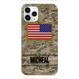Personalized U.S Soldier Phone Case OCT-HQ07