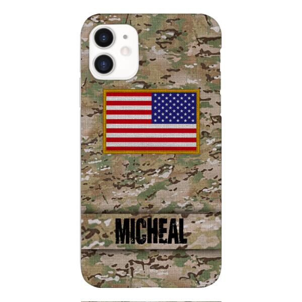 Personalized U.S Soldier Phone Case OCT-HQ07
