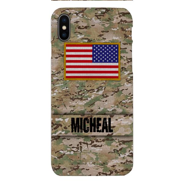 Personalized U.S Soldier Phone Case OCT-HQ07