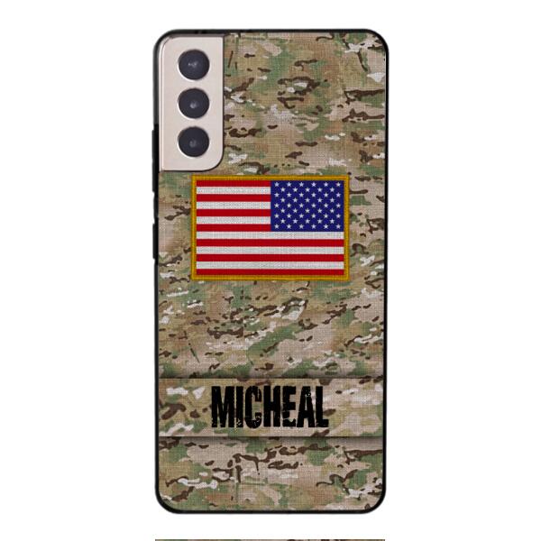 Personalized U.S Soldier Phone Case OCT-HQ07