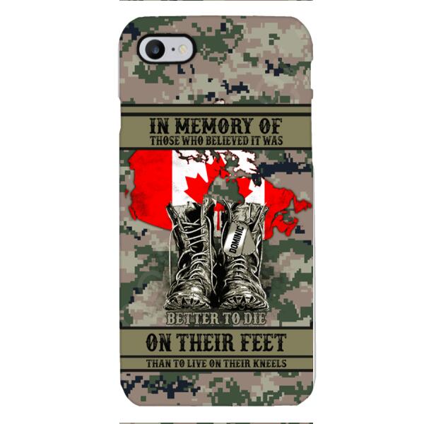 Personalized Canadian Veteran Phone Case OCT-MA10