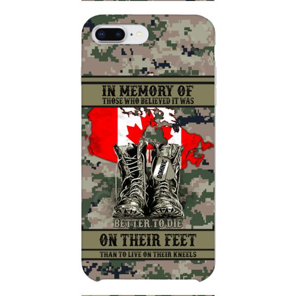 Personalized Canadian Veteran Phone Case OCT-MA10