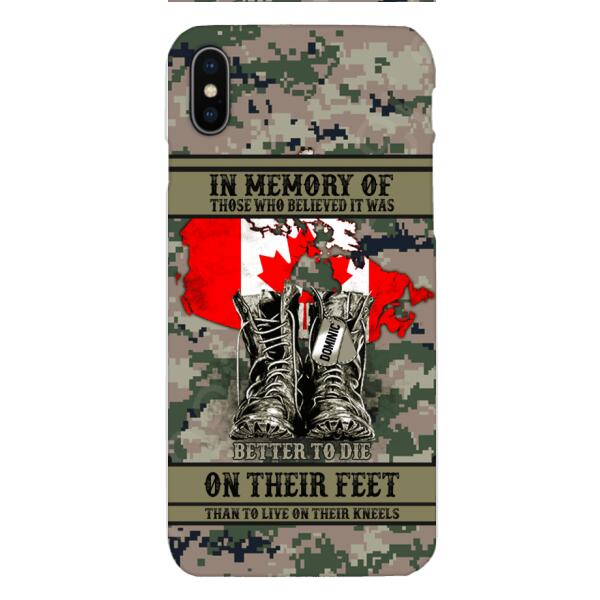 Personalized Canadian Veteran Phone Case OCT-MA10