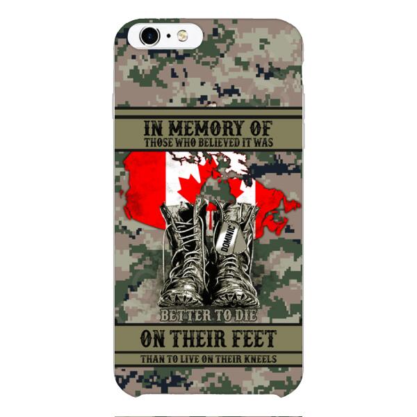 Personalized Canadian Veteran Phone Case OCT-MA10