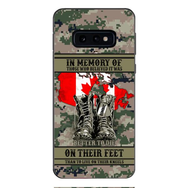 Personalized Canadian Veteran Phone Case OCT-MA10