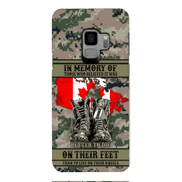 Personalized Canadian Veteran Phone Case OCT-MA10