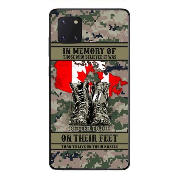 Personalized Canadian Veteran Phone Case OCT-MA10