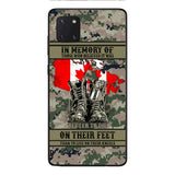 Personalized Canadian Veteran Phone Case OCT-MA10