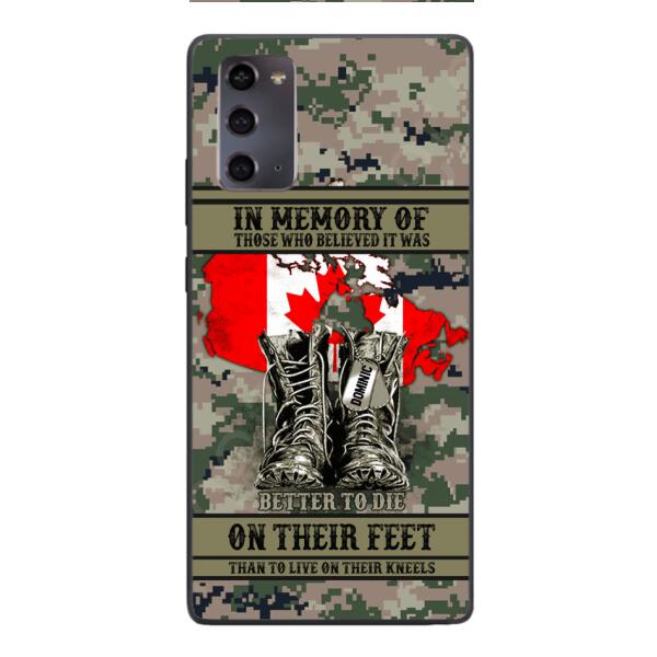Personalized Canadian Veteran Phone Case OCT-MA10