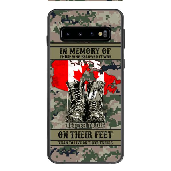 Personalized Canadian Veteran Phone Case OCT-MA10