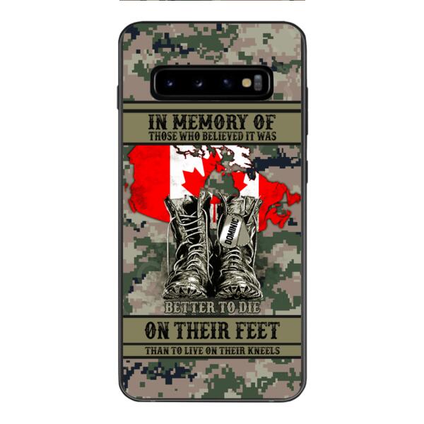 Personalized Canadian Veteran Phone Case OCT-MA10
