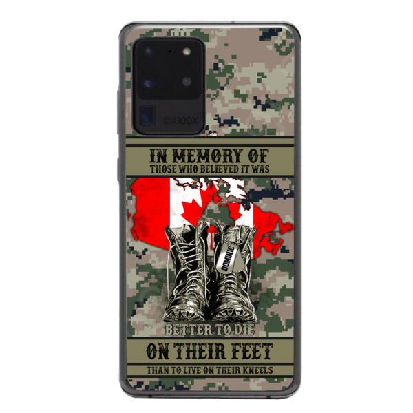 Personalized Canadian Veteran Phone Case OCT-MA10