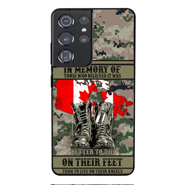 Personalized Canadian Veteran Phone Case OCT-MA10