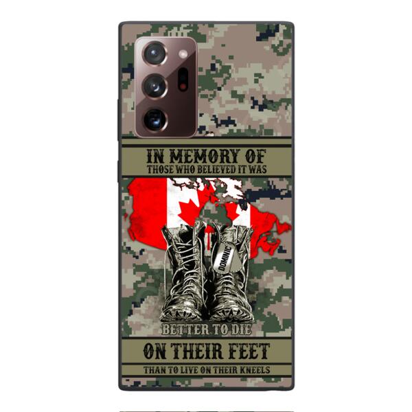 Personalized Canadian Veteran Phone Case OCT-MA10