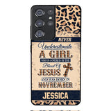 Personalized Never Underestimate A Girl Who Is Covered By The Blood Of Jesus And Was Born In November Phone Case OCT-DT11