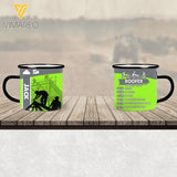 PERSONALIZED ROOFER STEEL MUG 12OZ 3D PRINTED OCT-DT13