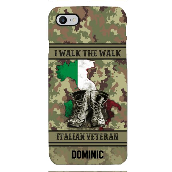 Personalized Italian Veteran Phone Case OCT-DT14