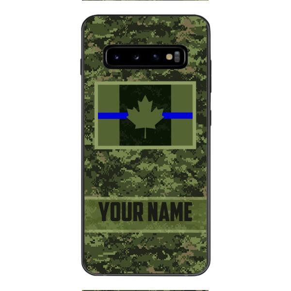 Personalized Canadian Thin Blue Line Phone Case OCT-QH18