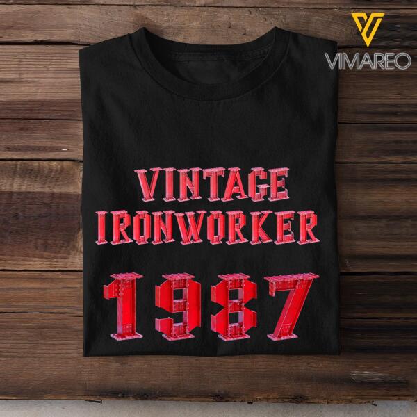 Personalized Ironworker Tshirt Printed OCT-LN20