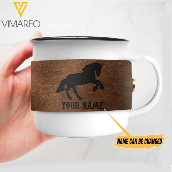 PERSONALIZED Horse Steel Mug 3D PRINTED OCT-MQ22