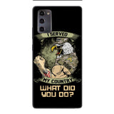 PERSONALIZED I SERVED MY COUNTRY VETERAN PHONECASE QTDT2610