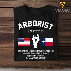 Personalized Arborist Tshirt Printed NOV-MA05