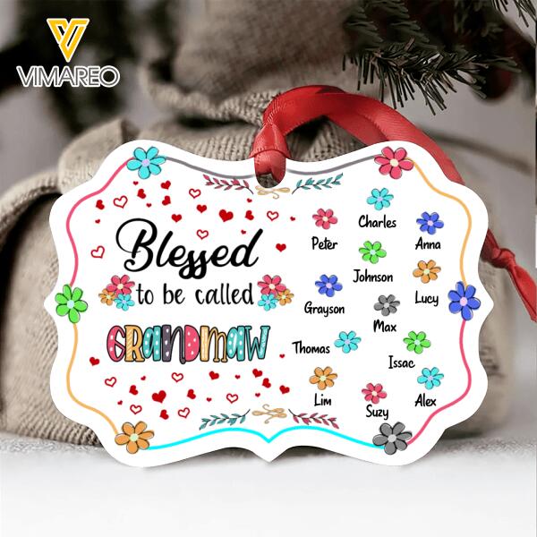 PERSONALIZED BLESSED TO BE CALLED GRANDMA  WITH KIDS QTMA2911